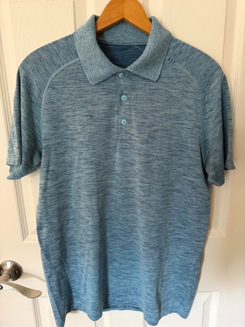 lululemon Metal Vent Polo Medium Blue